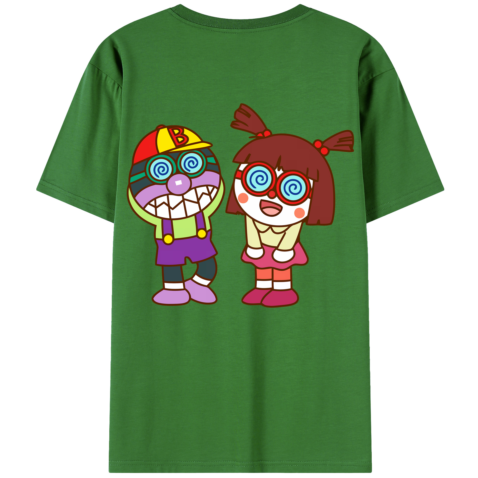 （画像用） アンパンマン Anpanman レディース半袖Tシャツ(バックプリント)